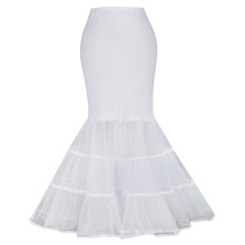 Kate Karin Womens Floor Length White Retro Vintage Dress Crinoline Underskirt Mermaid Wedding Dress Petticoat CL010477